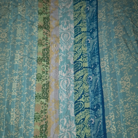 NWT Simply Noelle BoHo Long Sleeve Tie Neck Tunic Blouse Women's Size XXL - Picture 4 of 12